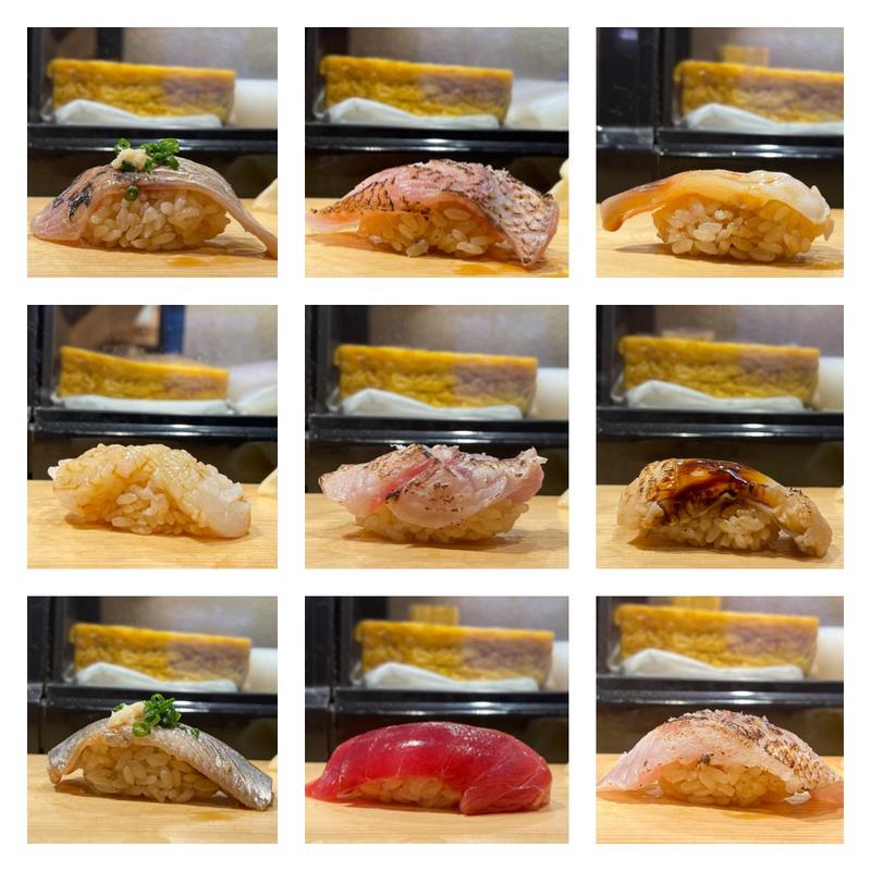 今日のベスト9(鮨屋とんぼ 栄店)