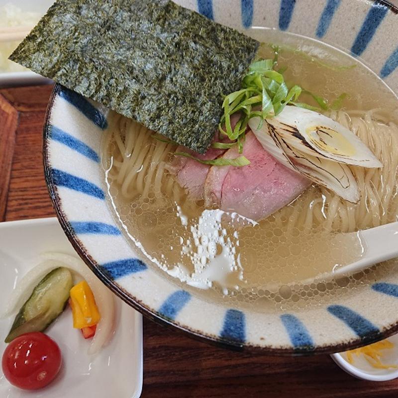 鴨らーめん 塩 ＋ ピクルス(丼to麺 井ノ一番)