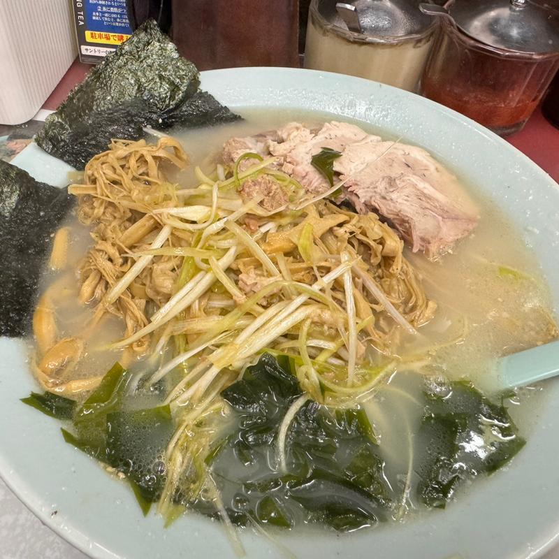 塩ネギチャーシュー麺＋メンマ(ラーメンショップ幸手 金田亭)
