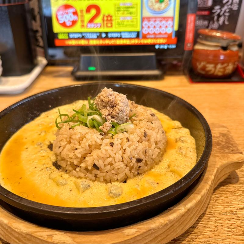 鉄板玉子チャーハン（中）(丸源ラーメン 羽曳野店)