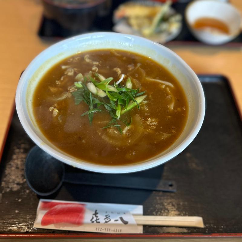 カレーうどん(たらいうどん 喜多八)