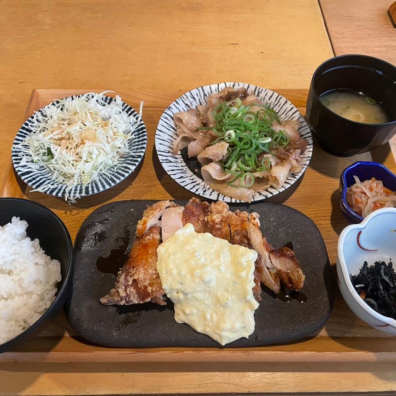 チキン南蛮&しょうが焼き(鳥さち)