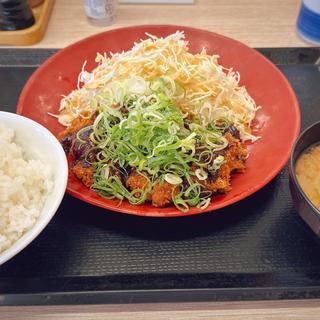 ねぎ味噌チキンカツ定食(かつや 宇都宮インターパーク店 )