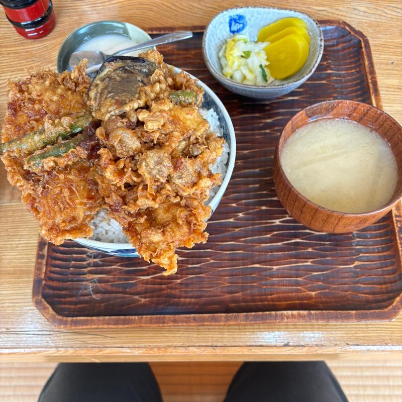 平目天丼(清泉庵)