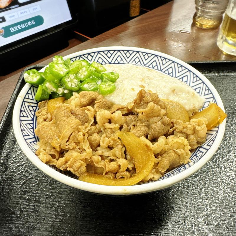 牛麦とろ丼(吉野家 中目黒駅前店 )