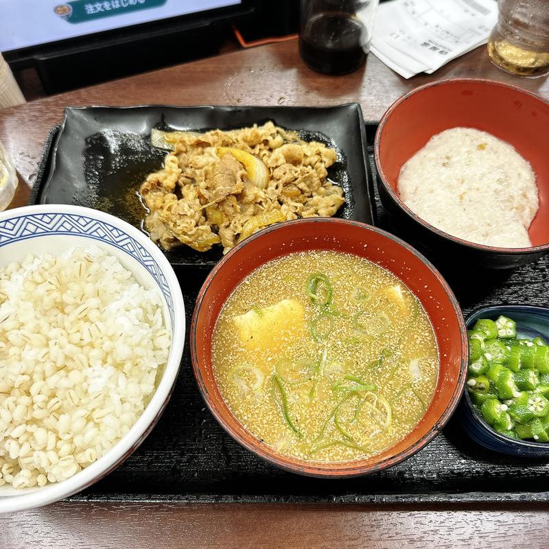 牛皿麦とろ御膳(吉野家 中目黒駅前店 )