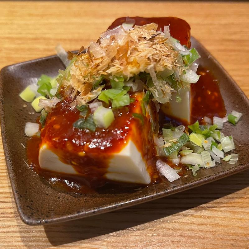 地獄豆腐(ハーフ)(動物園通りもつ肉店)