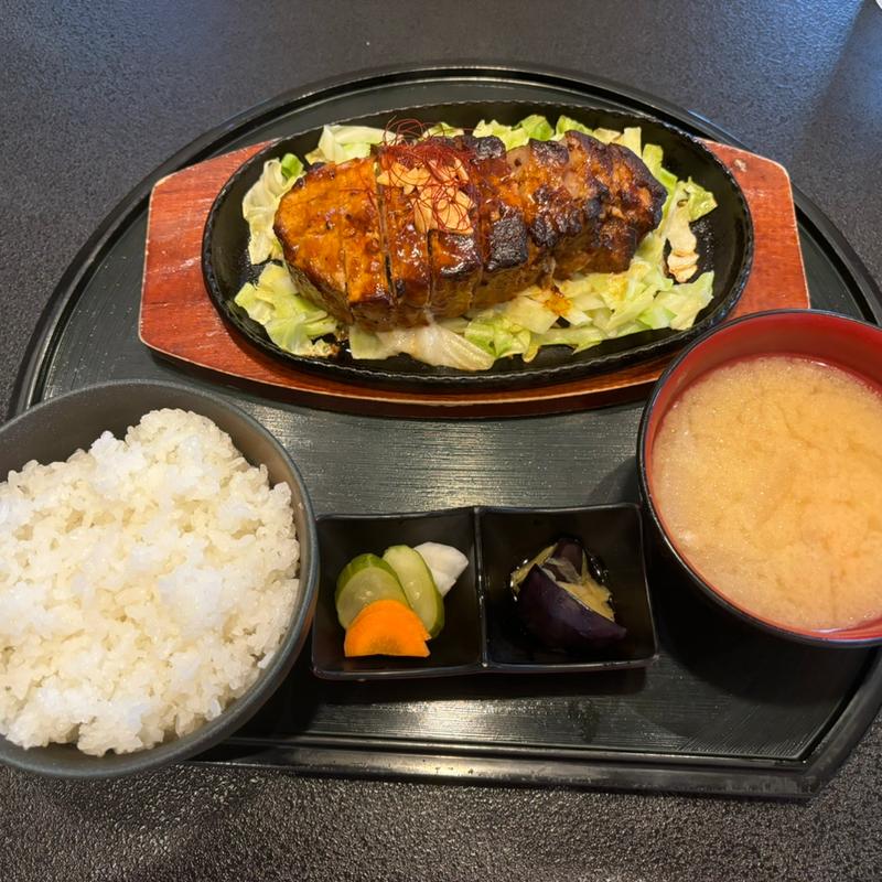 鉄板とんテキ定食(いなよし )