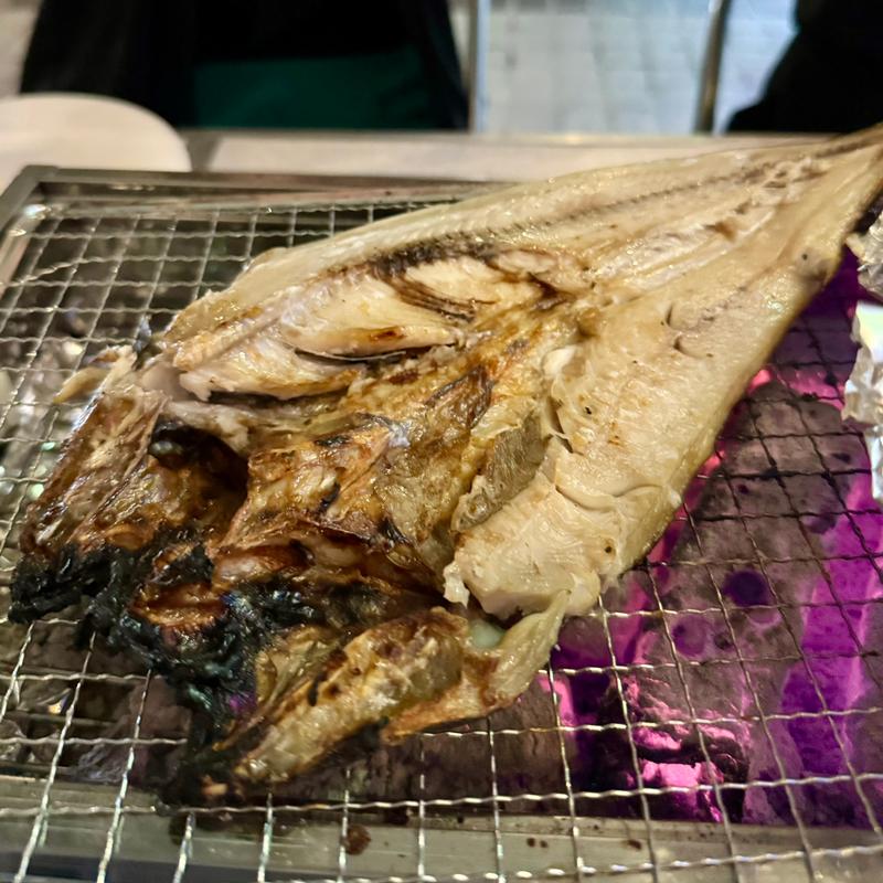 北海道 礼文島ほっけ干物(テレビ塔が見えるビアガーデン)