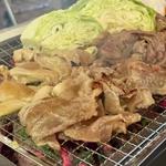 豚ジンギスカン(テレビ塔が見えるビアガーデン)