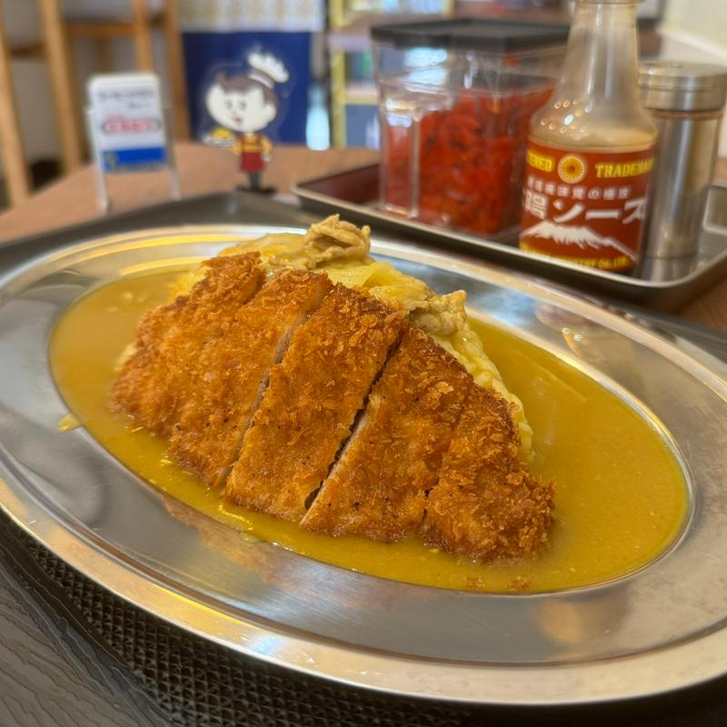 カレーライス(トンカツトッピング)(ニューエルビス)