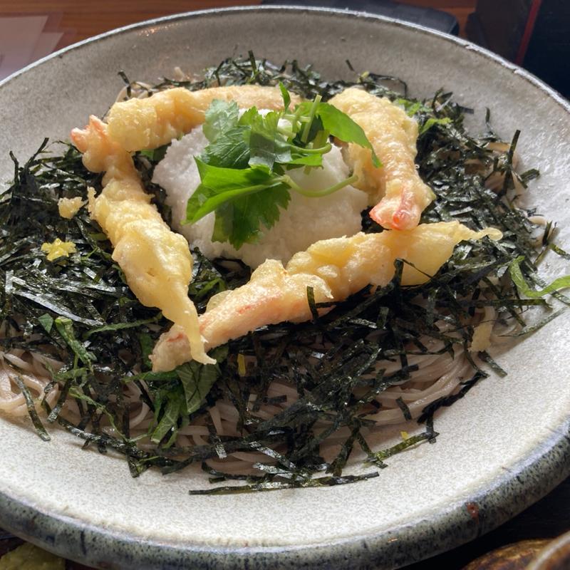 ぶっかけ小エビ天そば(乃なか)