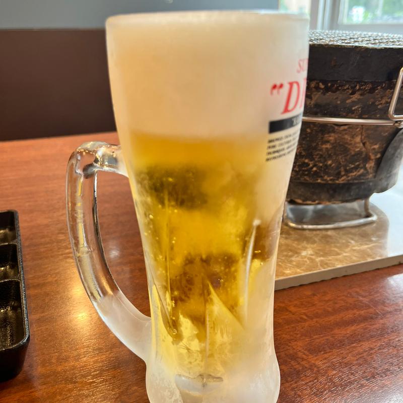 生ビール(七輪焼肉安安札幌北24条店)