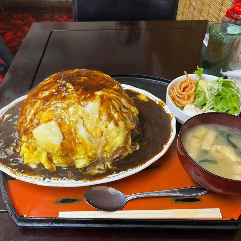 デミグラスソースのオムライス 大(500円処ナンバー1)