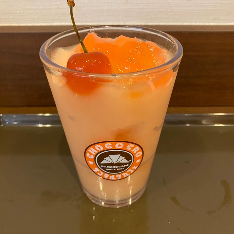 佐藤錦スムージー(サンマルクカフェ 大阪南海なんば駅店)