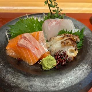 旬のお刺身　3点盛り(花一輪)
