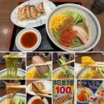 冷やし中華に餃子