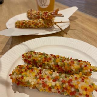 華串カツと華串満開セット(犬山城下町 クシカツとなまる)