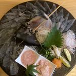 カワハギ活きづくり