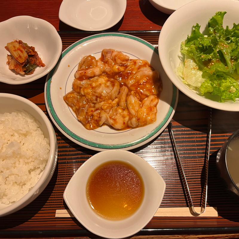 ホルモンランチ　肉1.5倍ボリュームアップ(バリバリ 一番町店 )