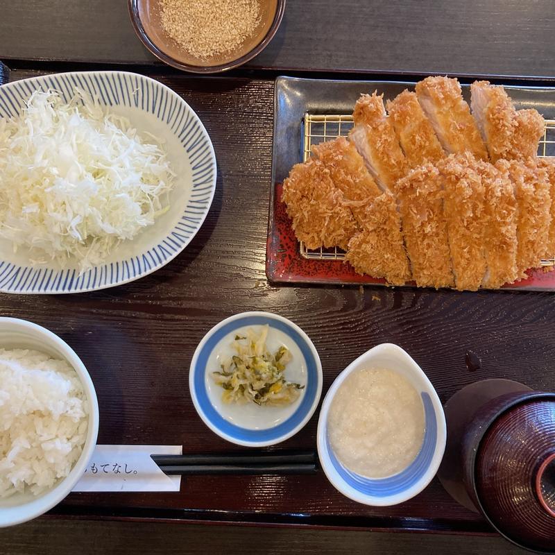 ダブルロースカツ御膳(とんかつ濵かつ 福岡八女店)