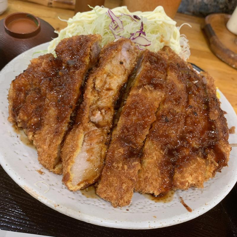 Wカツ定食(とんかつ竹亭 谷山店)