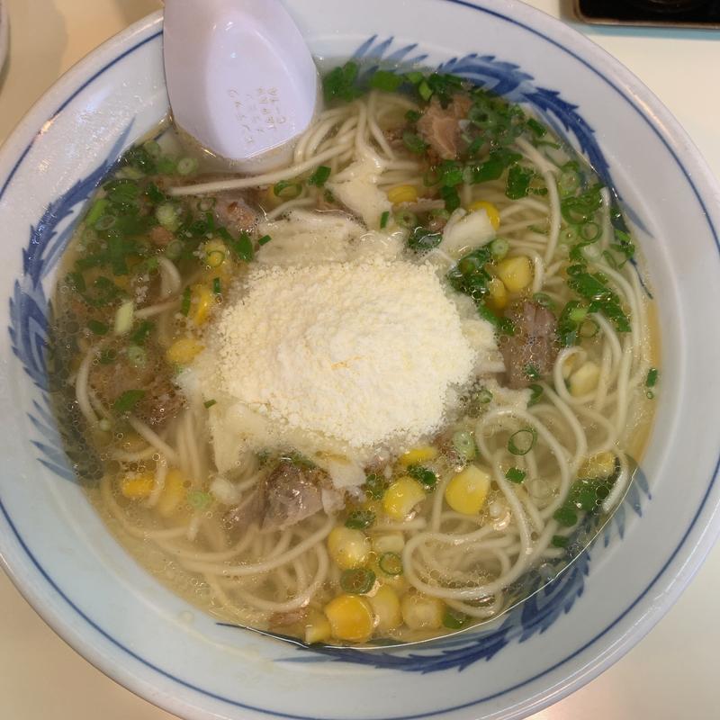 ピザ風ラーメン(こむらさき 上通中央店)