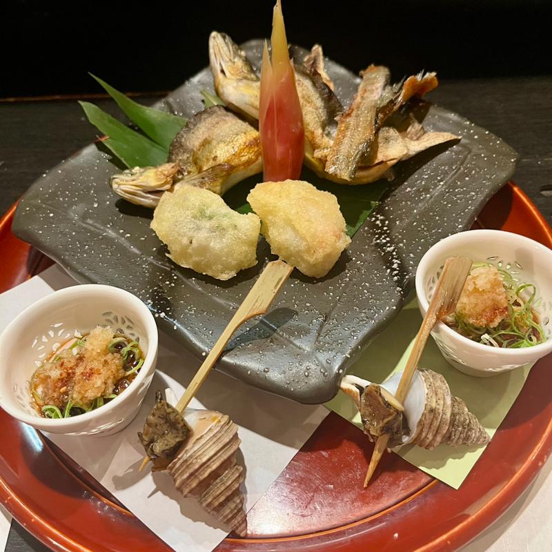 鮎けんちん焼　あしらい(多満喜)