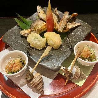 鮎けんちん焼　あしらい(多満喜)