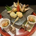 鮎けんちん焼　あしらい(多満喜)