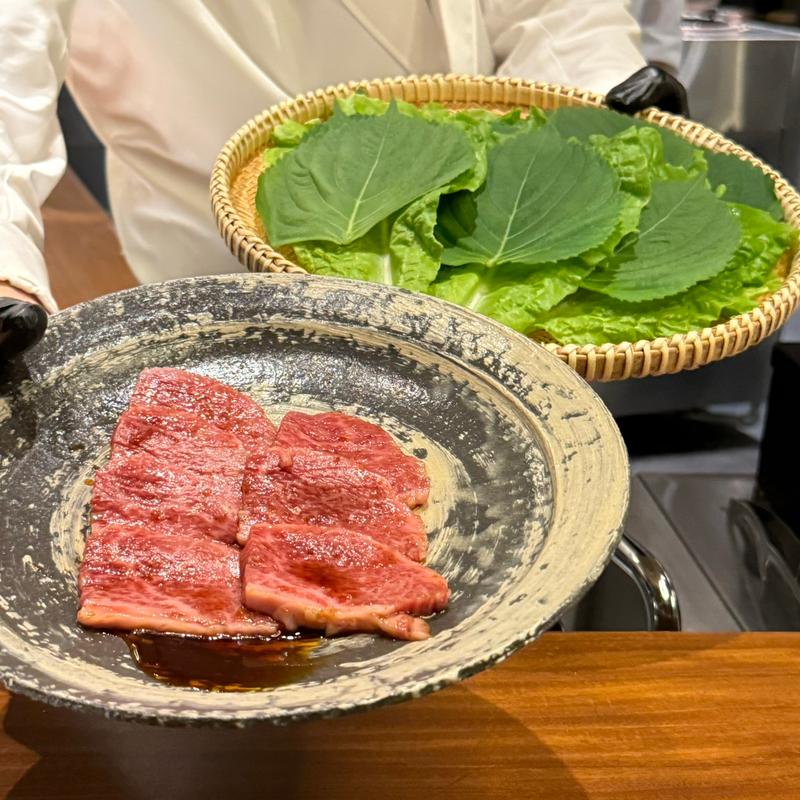 和牛カルビのサムギョプサル(焼肉割烹QUON)