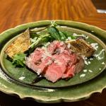 和牛ランプの炭火焼き(焼肉割烹QUON)
