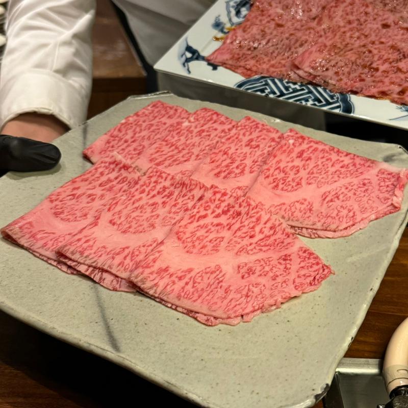 和牛サーロイン焼きしゃぶ(焼肉割烹QUON)