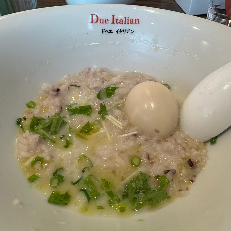 リゾット用ご飯(黄金の塩らぁ麺　ドゥエイタリアン)