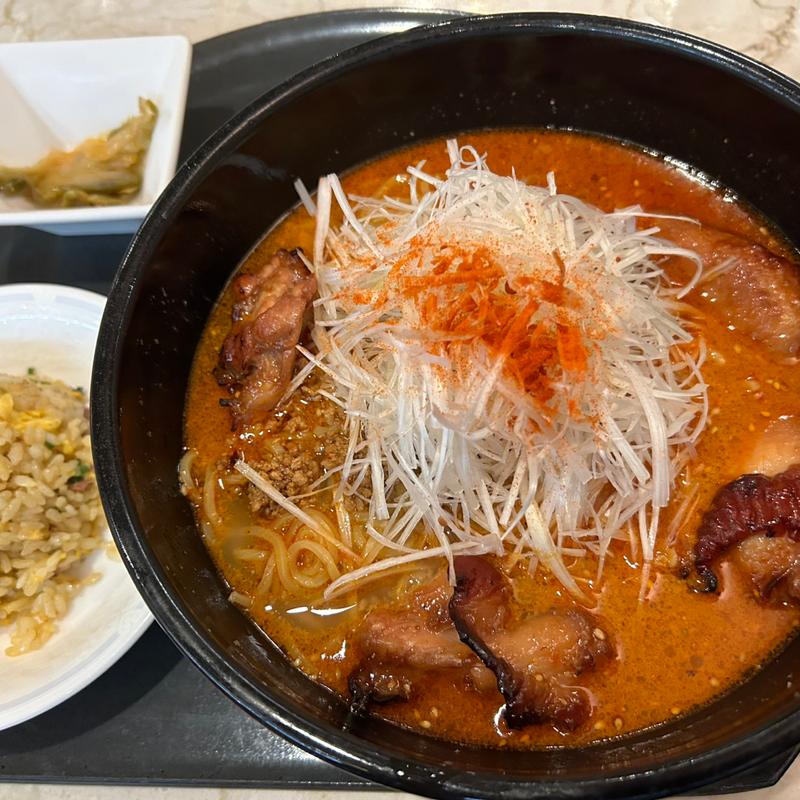 担々麺セット(アダスタム)