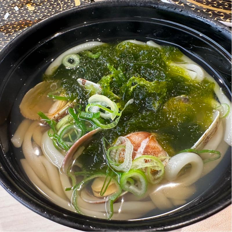 アサリとアオサのうどん(はま寿司 足立東和店)