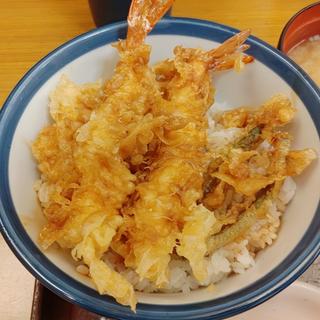 海老といかの上天丼（1人前そばセット）(天丼てんや 蒲田店 )