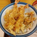 海老といかの上天丼（1人前そばセット）