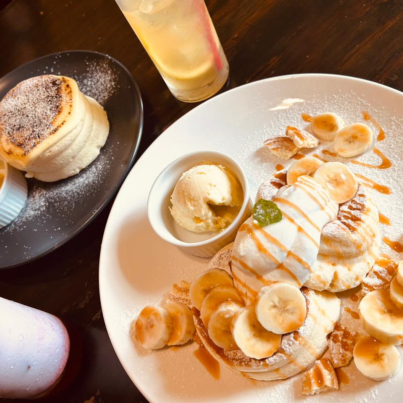 キャラメルバナナケーキセット(cafeRob【カフェロブ】福知山店)