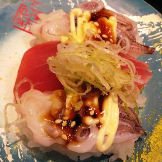 げそ・まぐろ盛り合わせ(元祖寿司 溝の口駅前店)