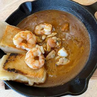 シーフード餅カレー(しあわせ かき氷店)
