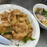 Bセット　焼肉丼とミニラーメン