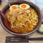 北海道辛味噌肉ネギラーメン+味噌漬け玉子+コーン