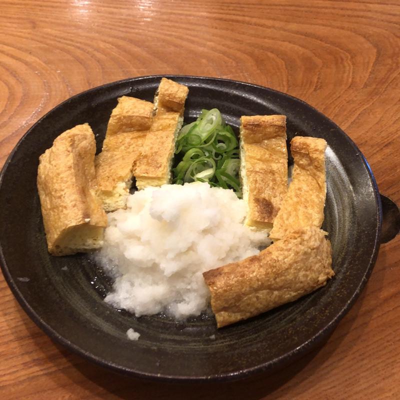 谷口屋のあぶらげ(丸岡二八そば 大宮亭 （まるおかにはちそば おおみやてい）)