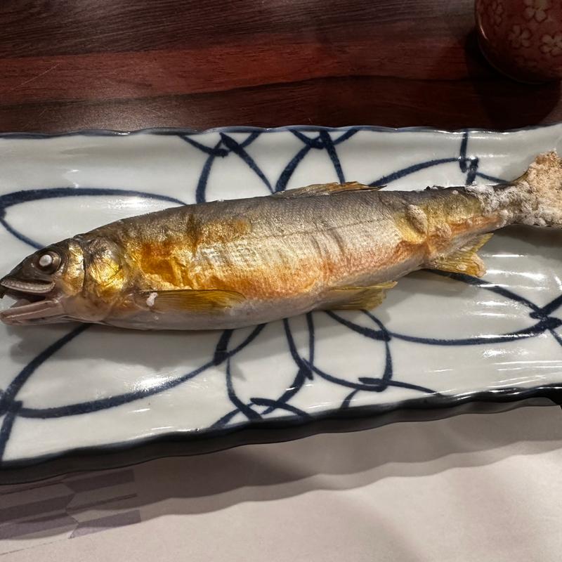 あゆ塩焼き(しなの海鮮（しなの珈琲店）)