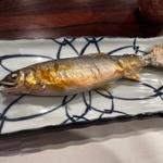 あゆ塩焼き(しなの海鮮（しなの珈琲店）)