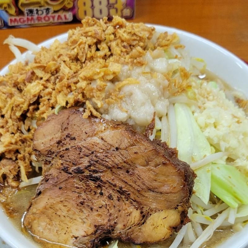 ラーメン　フライドガーリック付き(ラーメン富次郎 見和店)