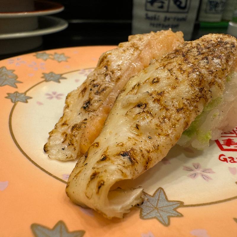 炙りサーモン(元祖寿司 飯田橋店)