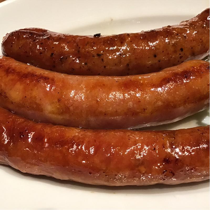 3種ソーセージ　ブラックペッパー、プレーン、ガーリック(ジョリーパスタ　仙台泉店)