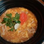 明太あんかけ卵とじのおうどん